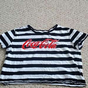 Black and white Coca-Cola shirt